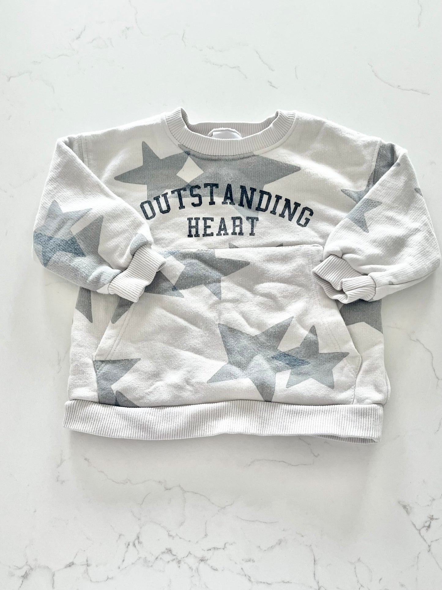 Zara-Crewneck-6/9 mois